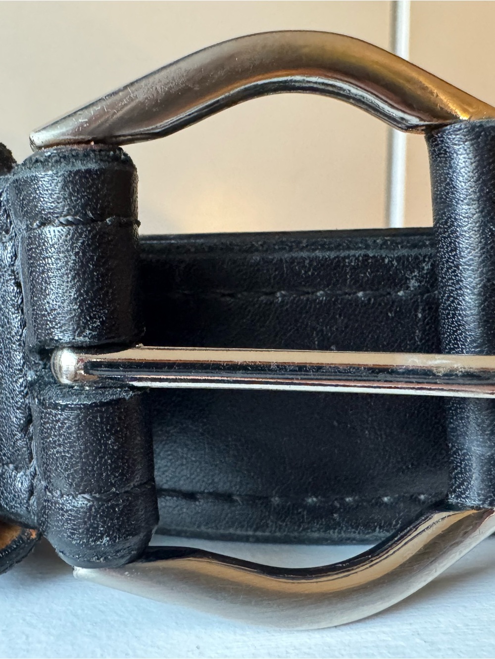 Remo Tulliani Coraggio Black Horween Leather Belt Men's 32